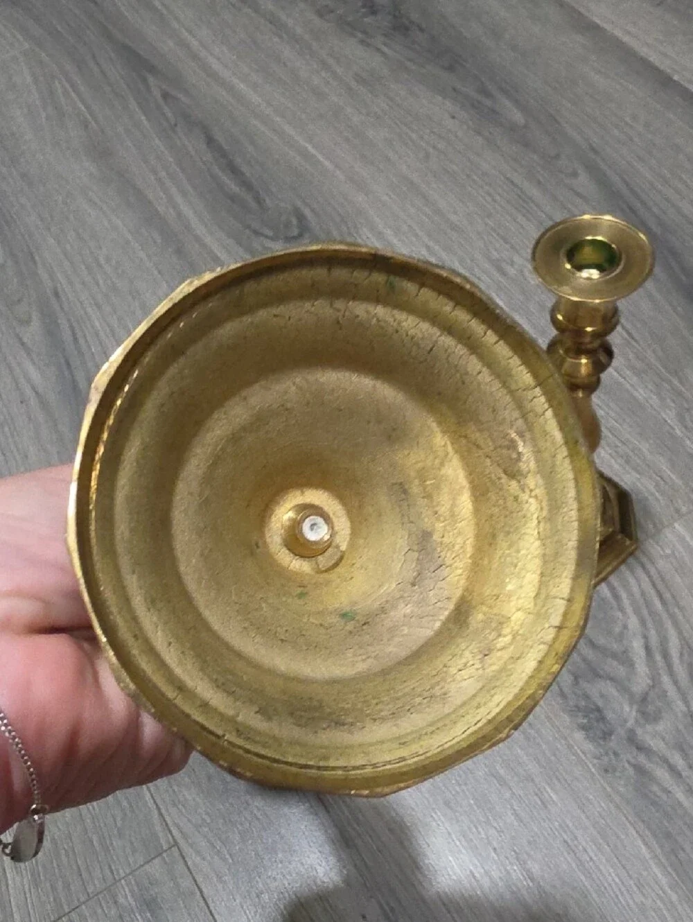 Brass VintageCandlestick Holders Set Of 3